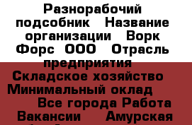 Разнорабочий-подсобник › Название организации ­ Ворк Форс, ООО › Отрасль предприятия ­ Складское хозяйство › Минимальный оклад ­ 32 000 - Все города Работа » Вакансии   . Амурская обл.,Архаринский р-н